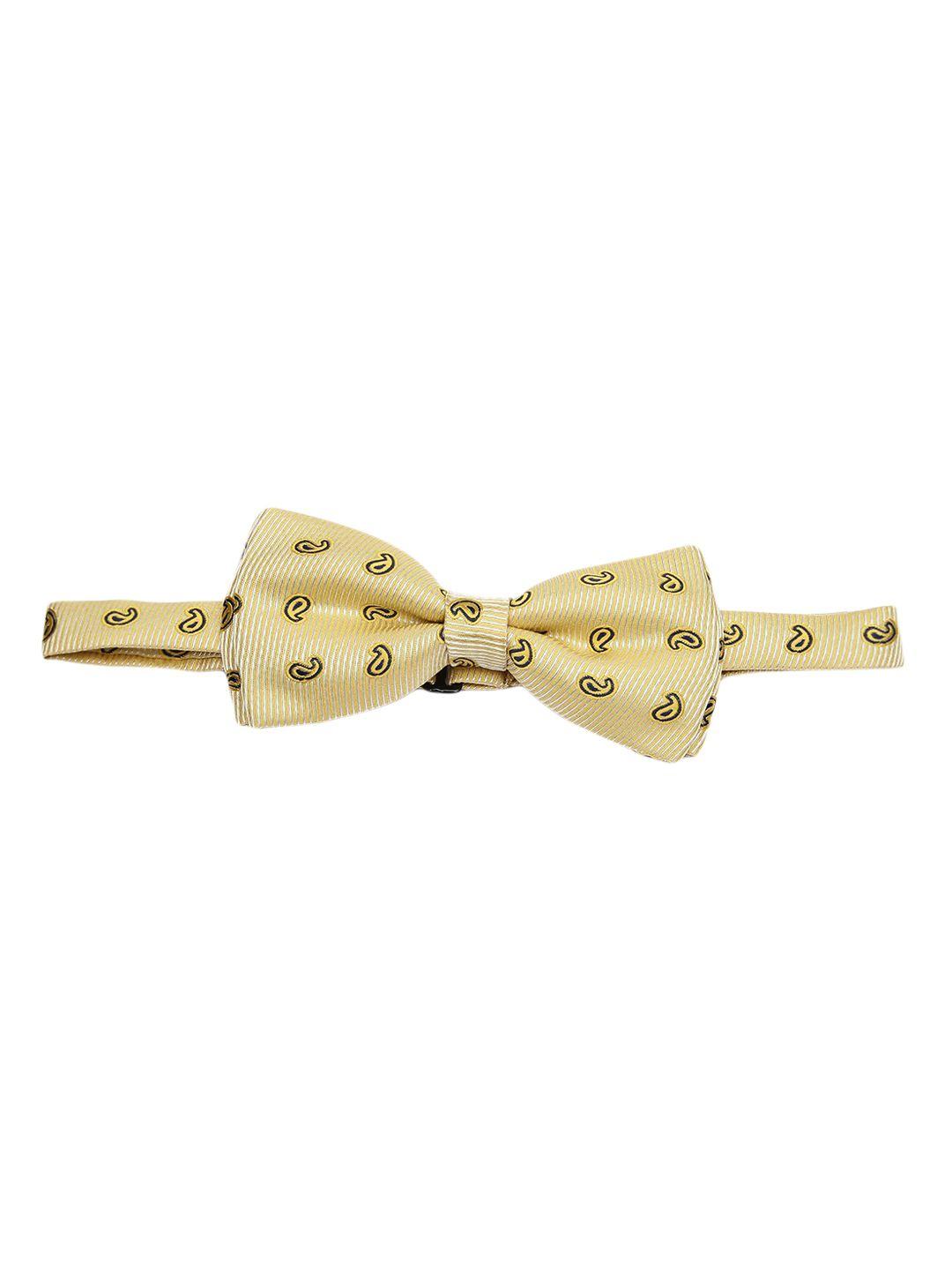 alvaro castagnino cream-coloured printed bow tie