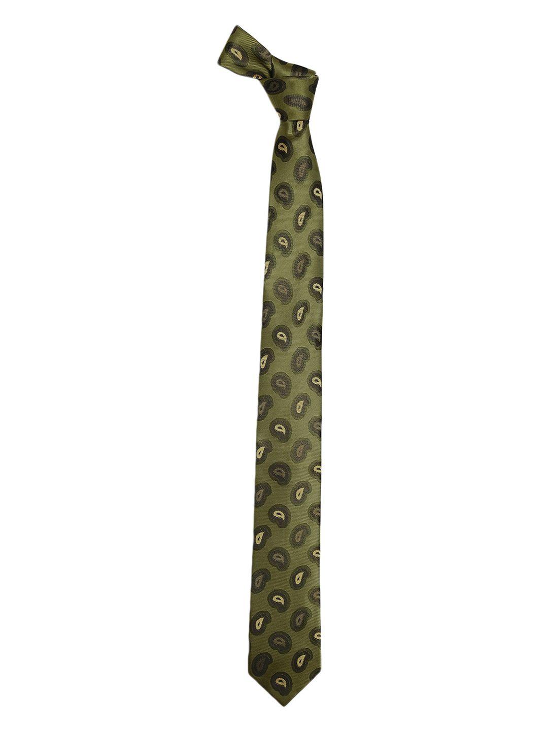 alvaro castagnino green printed skinny tie