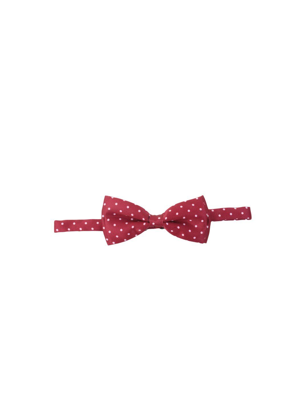 alvaro castagnino maroon printed bow tie