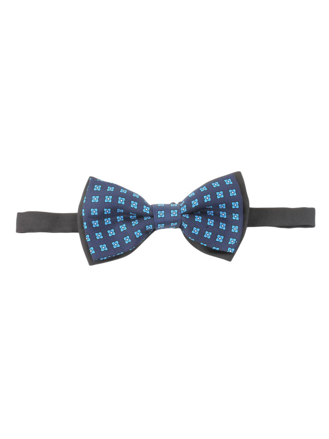 alvaro castagnino blue & black printed bow tie