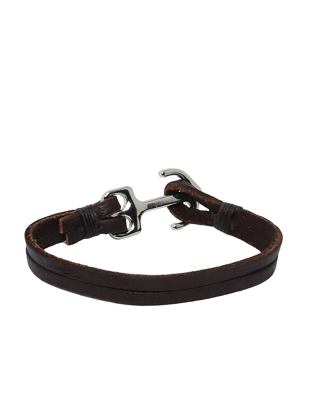 alvaro castagnino brown leather wraparound bracelet