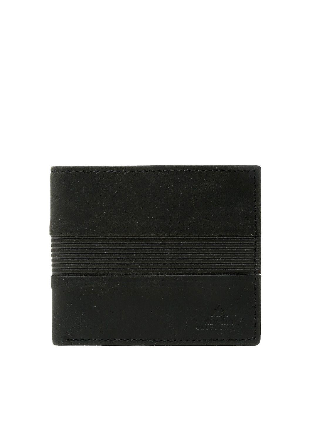 alvaro castagnino men black solid formal two-fold wallet