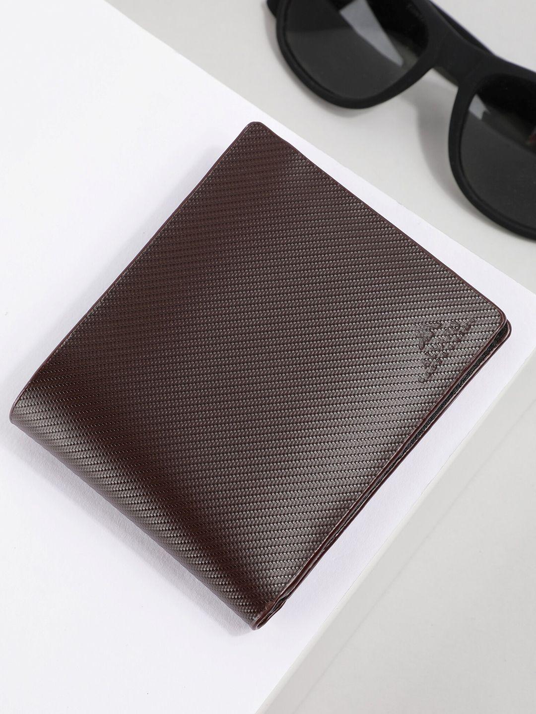 alvaro castagnino men brown leather two fold wallet