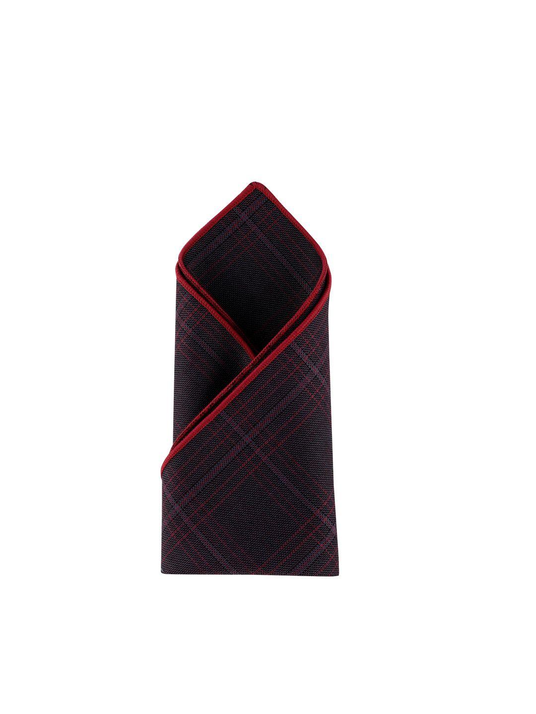 alvaro castagnino men checked microfiber pocket square