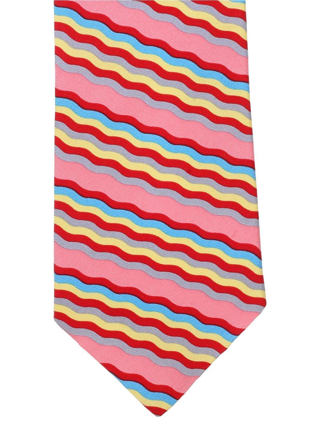 alvaro castagnino men multicoloured striped broad tie