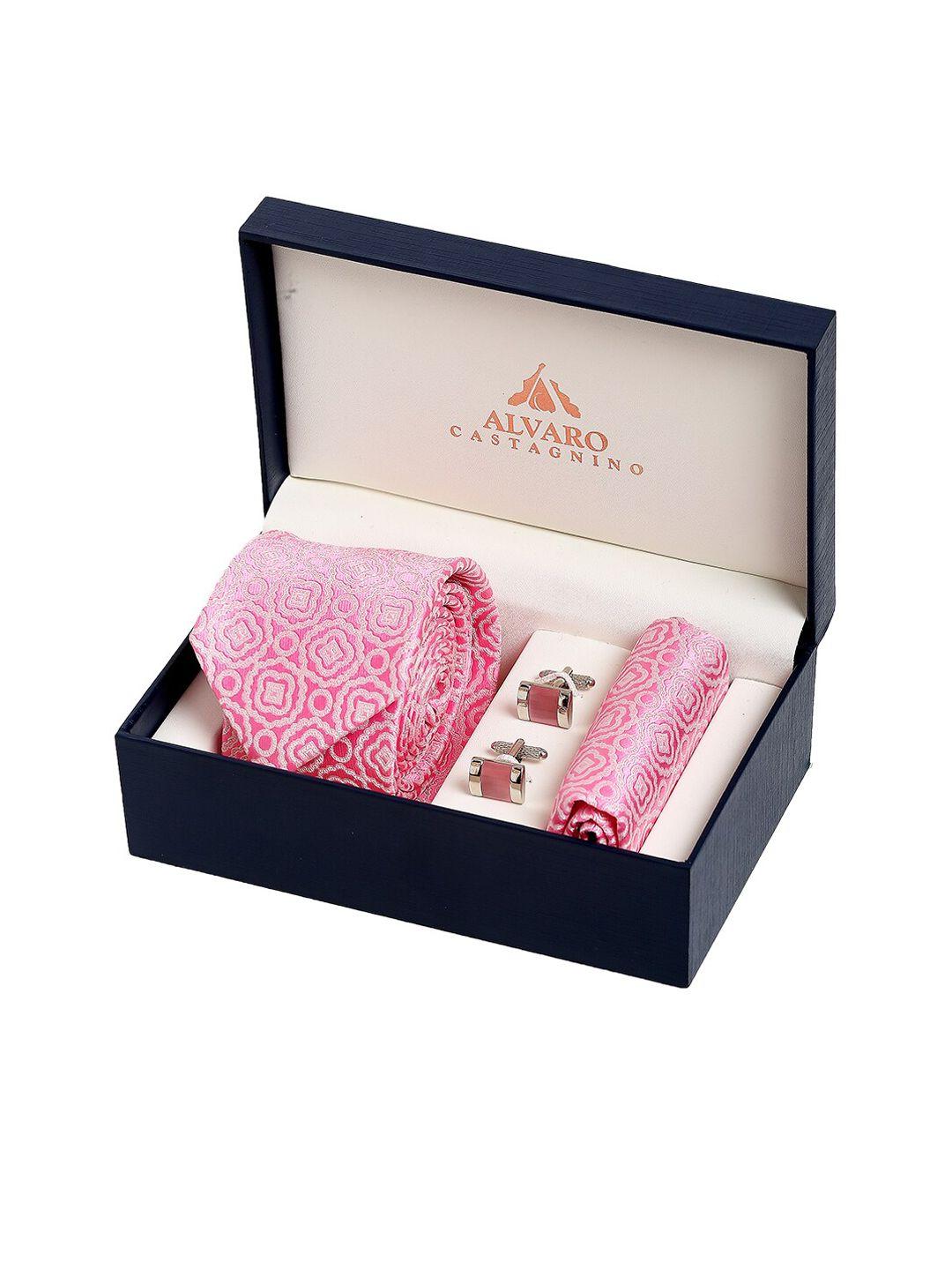 alvaro castagnino men pink accessory gift set