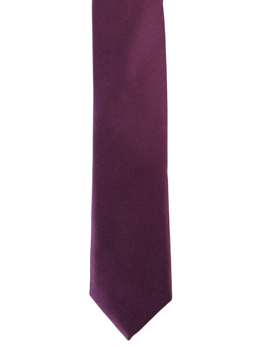alvaro castagnino men purple solid skinny tie