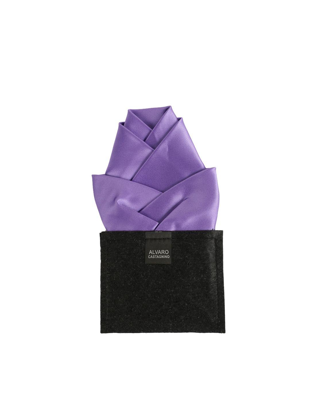 alvaro castagnino men violet solid pocket squares