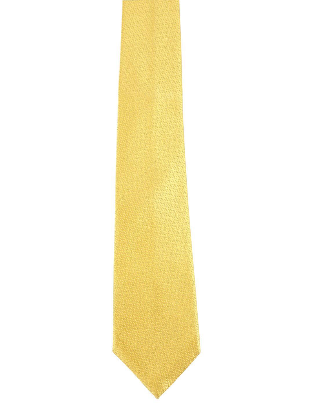 alvaro castagnino men yellow solid broad tie