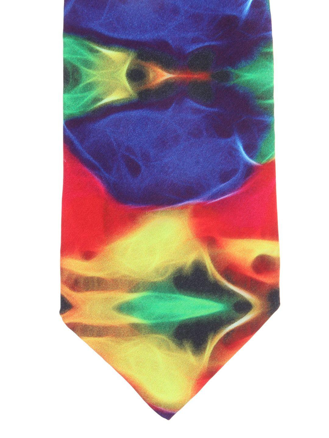alvaro castagnino multicoloured printed silk tie