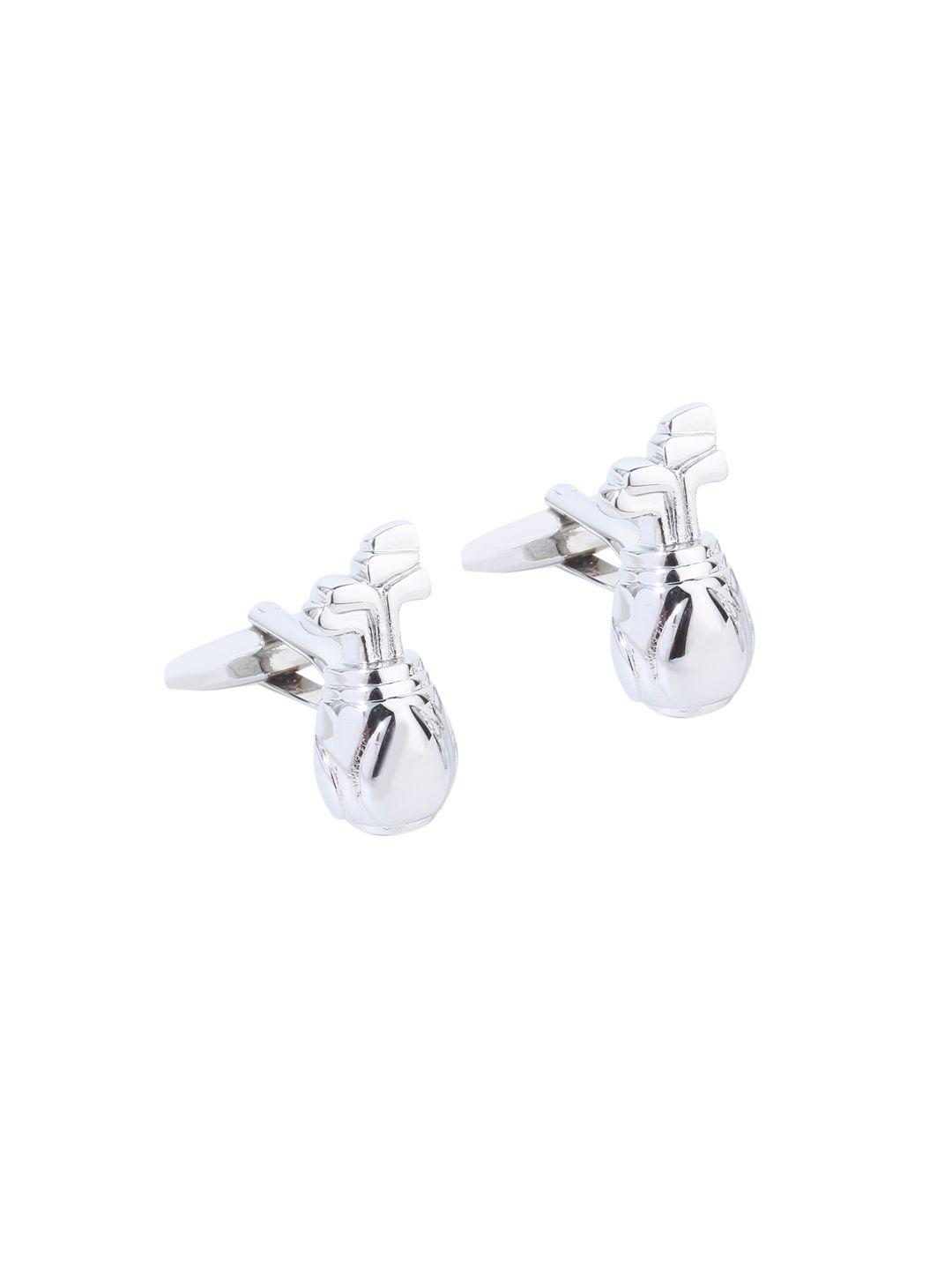 alvaro castagnino silver-toned cufflinks