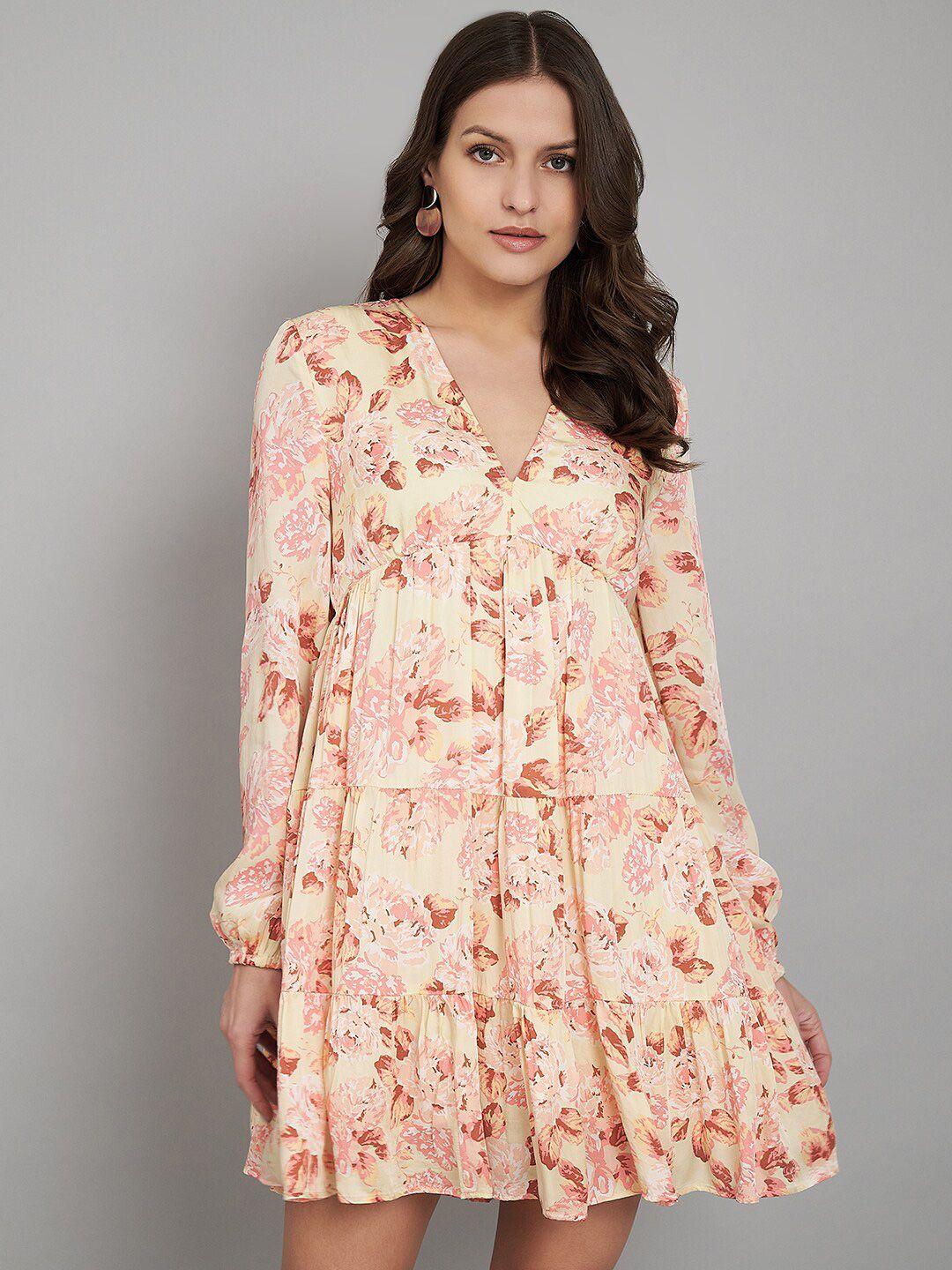 amagyaa floral print satin empire dress