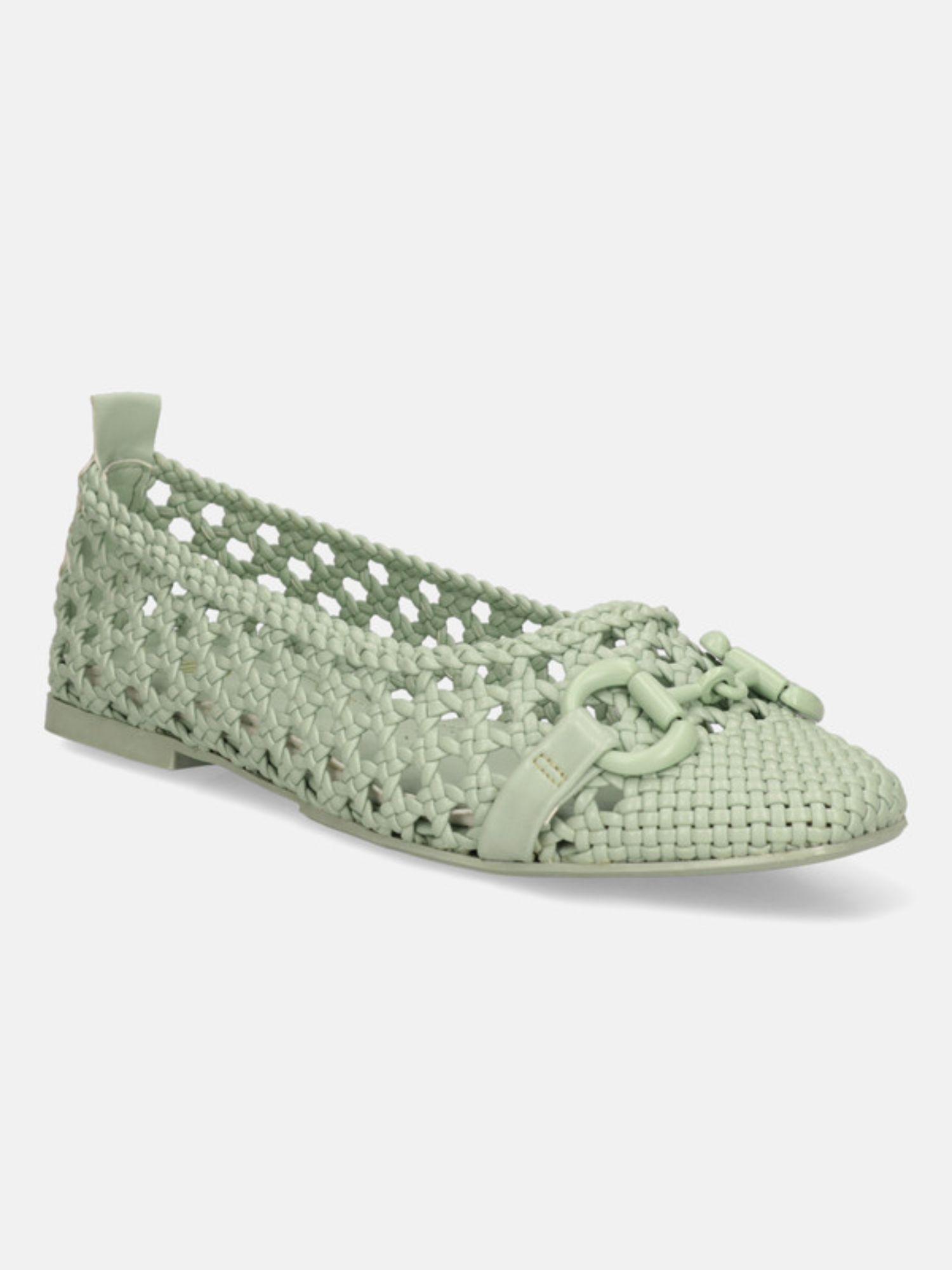 amalia green womens ballerinas