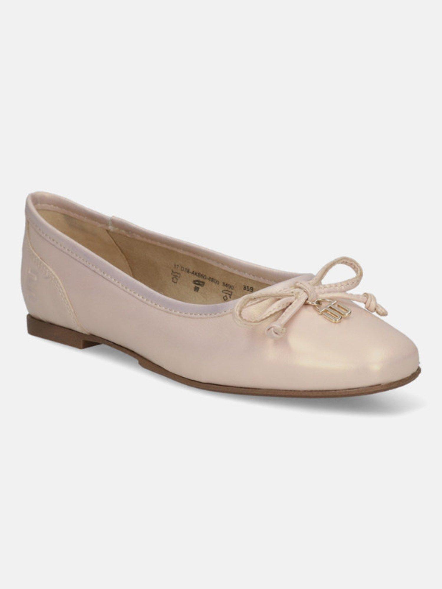 amalia rose & metallics leather womens ballerina