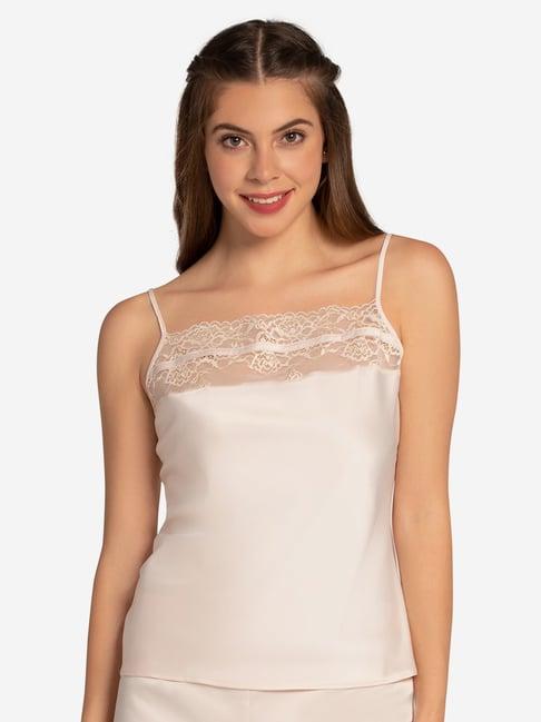 amante baby pink lace work camisole