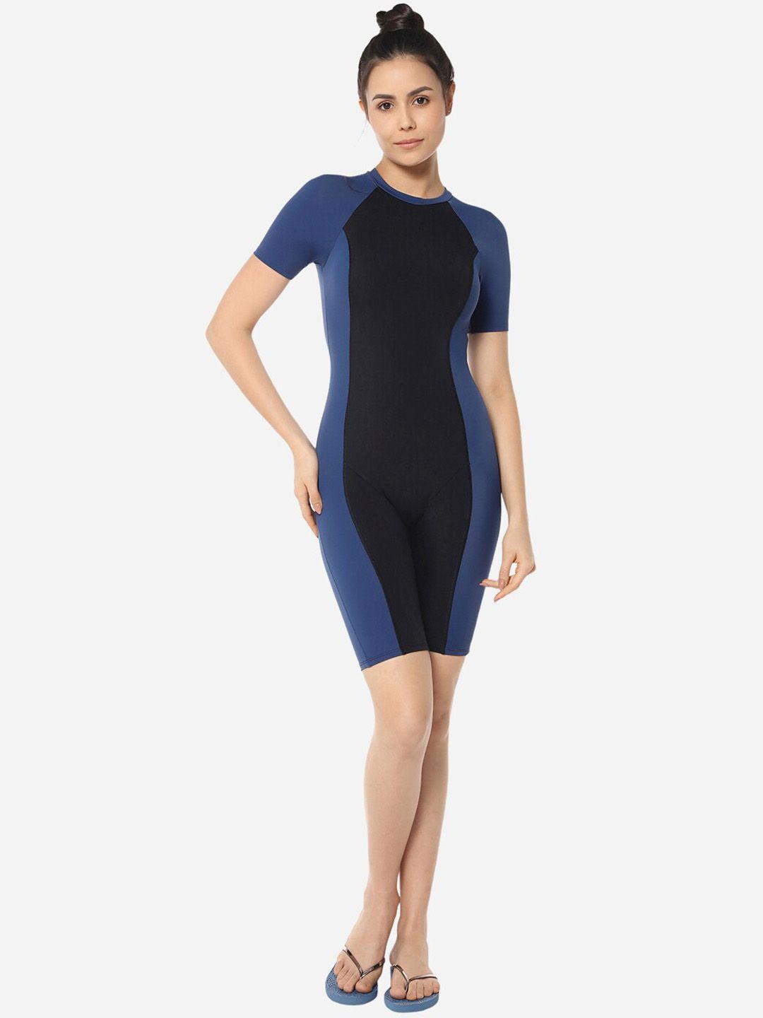 amante colourblocked padded swimwear legsuit