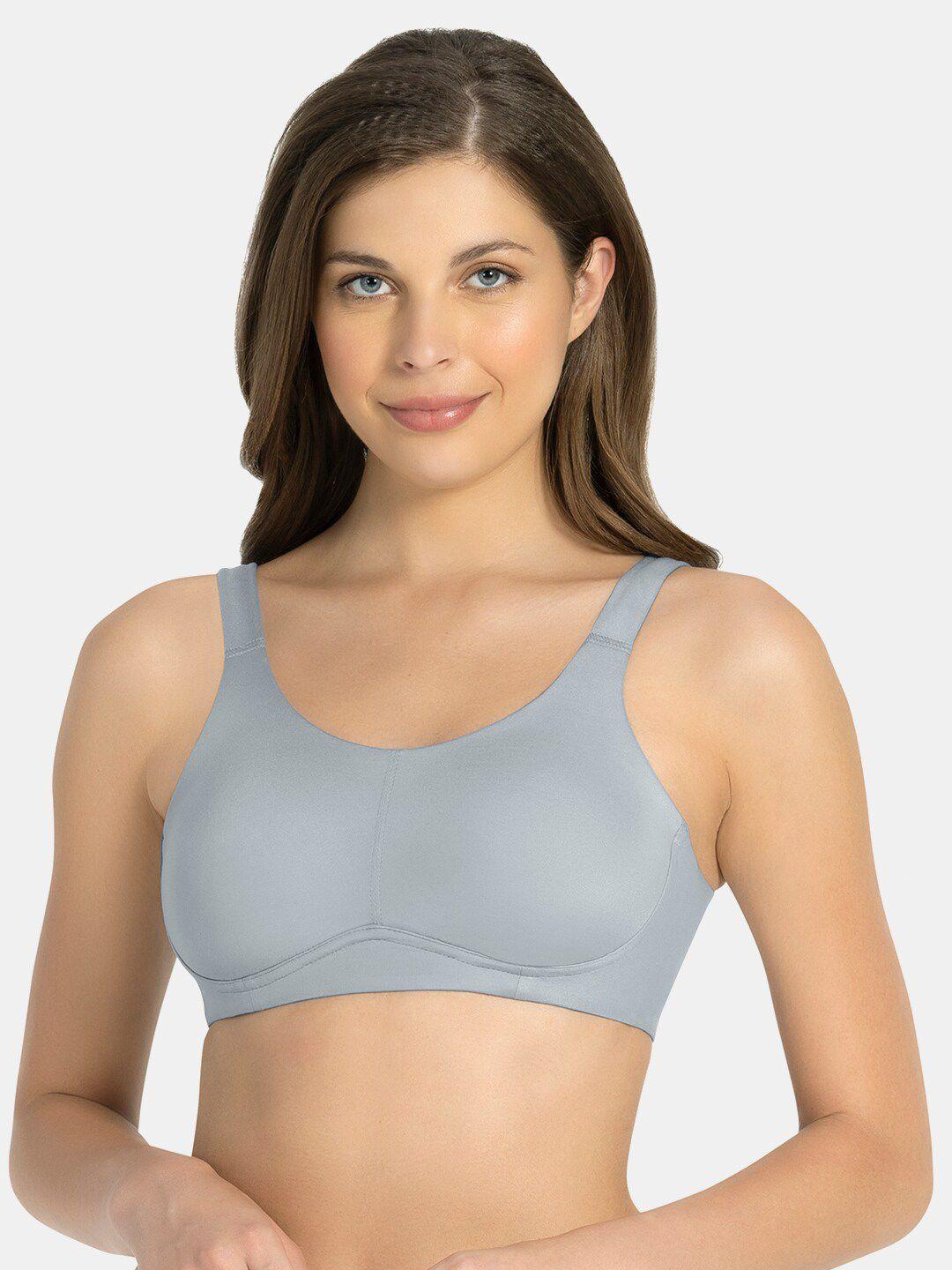 amante grey  cloudsoft non-padded non-wired support bra bra77501