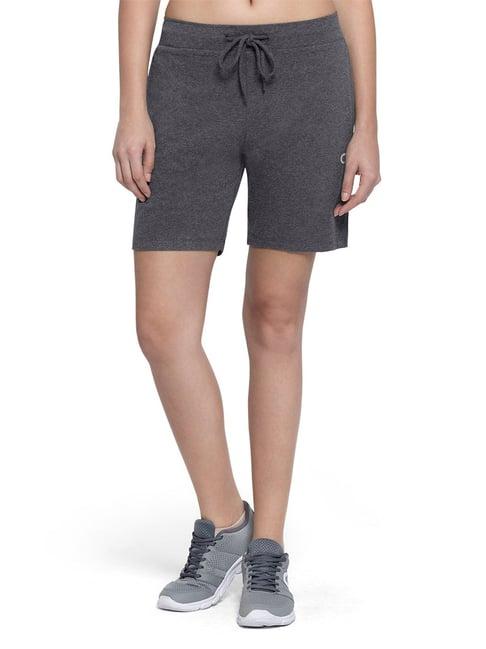 amante grey cotton low rise sports shorts