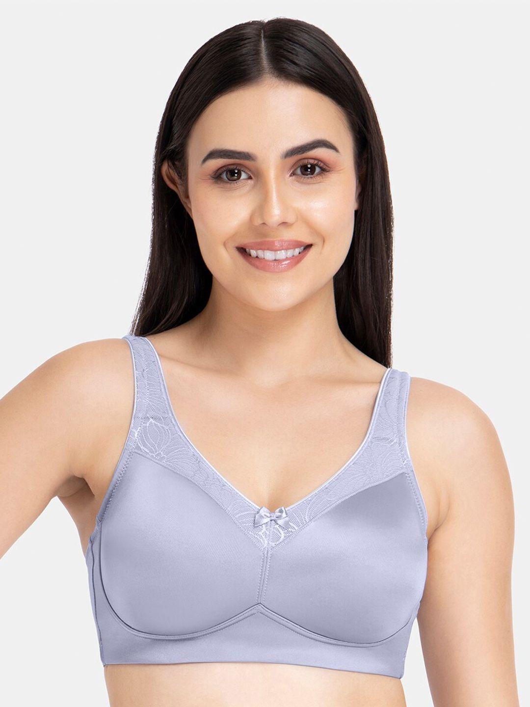 amante grey non padded non-wired bra