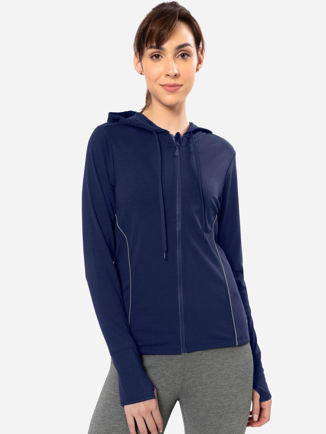 amante hooded antimicrobial training or gym sporty jacket
