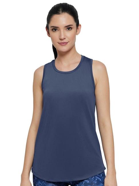 amante midnight blue regular fit tank top