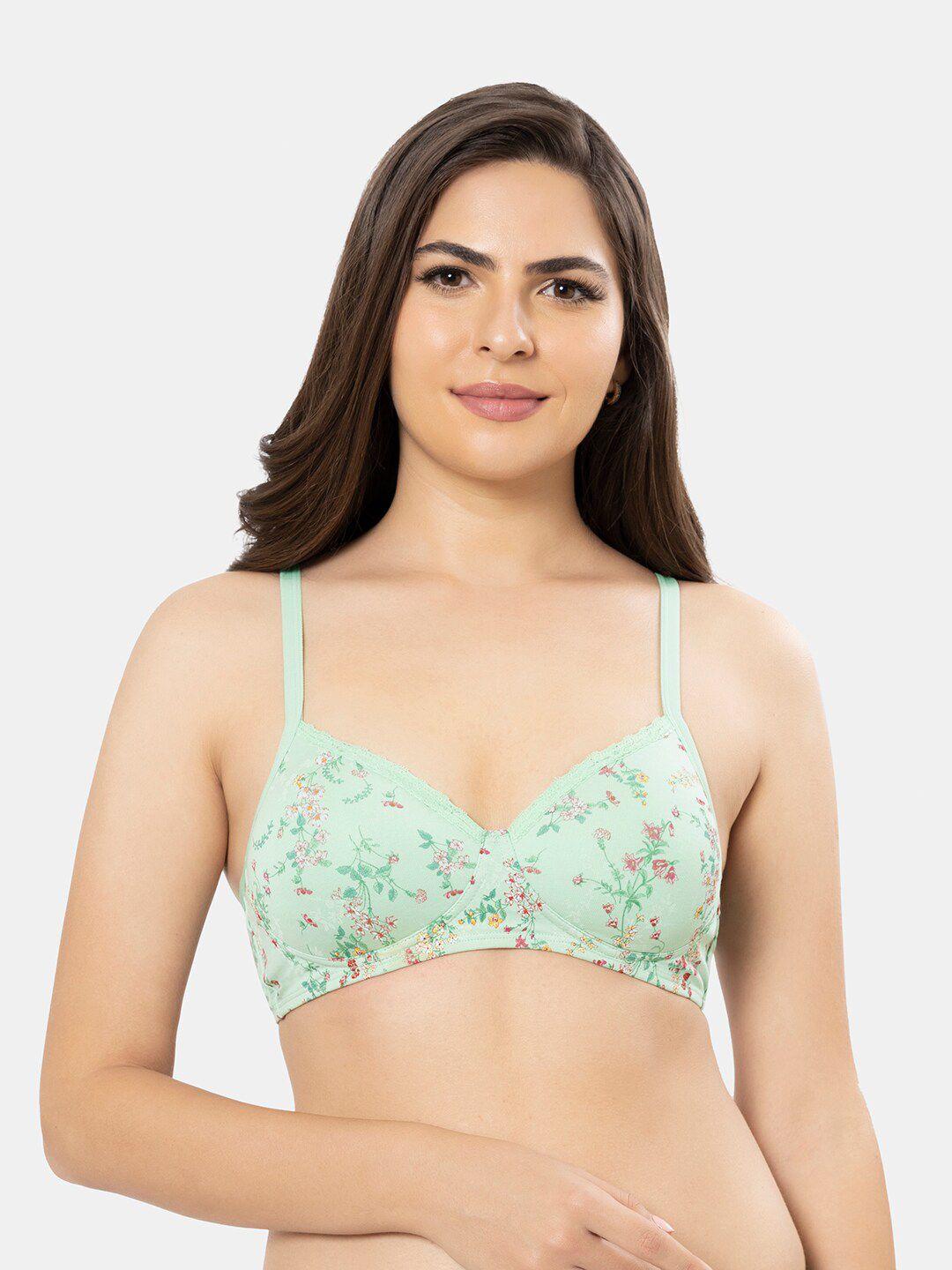 amante printed padded non-wired full coverage t-shirt bra - bra10202