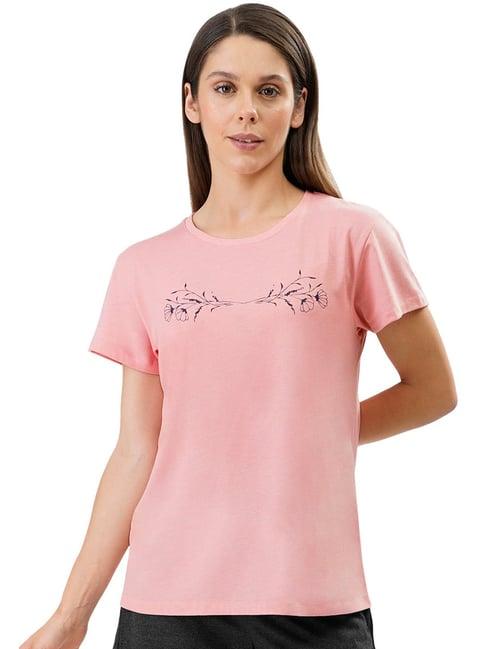 amante rose pink floral print t-shirt