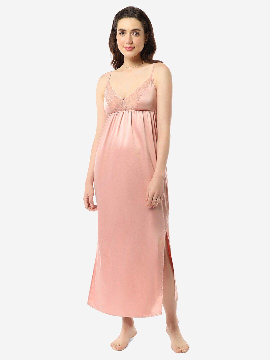 amante shoulder straps sleeveless maxi nightdress