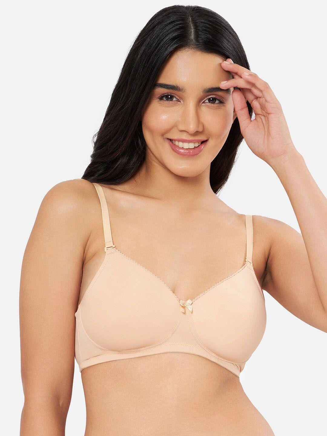 amante solid padded non-wired full coverage t-shirt bra