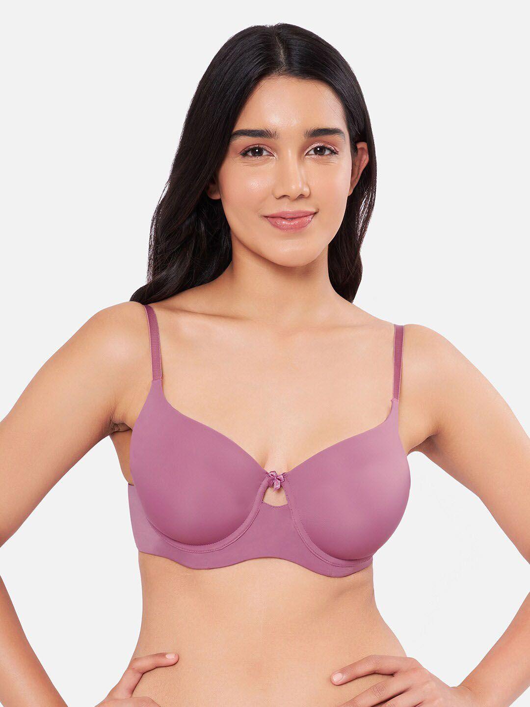 amante solid padded wired full coverage t-shirt bra