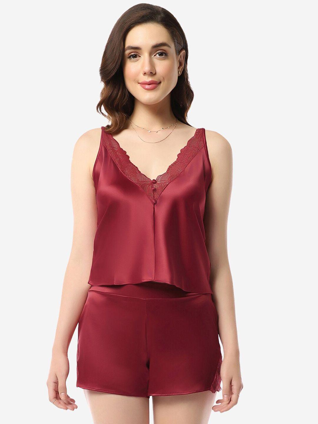 amante v-neck satin camisole