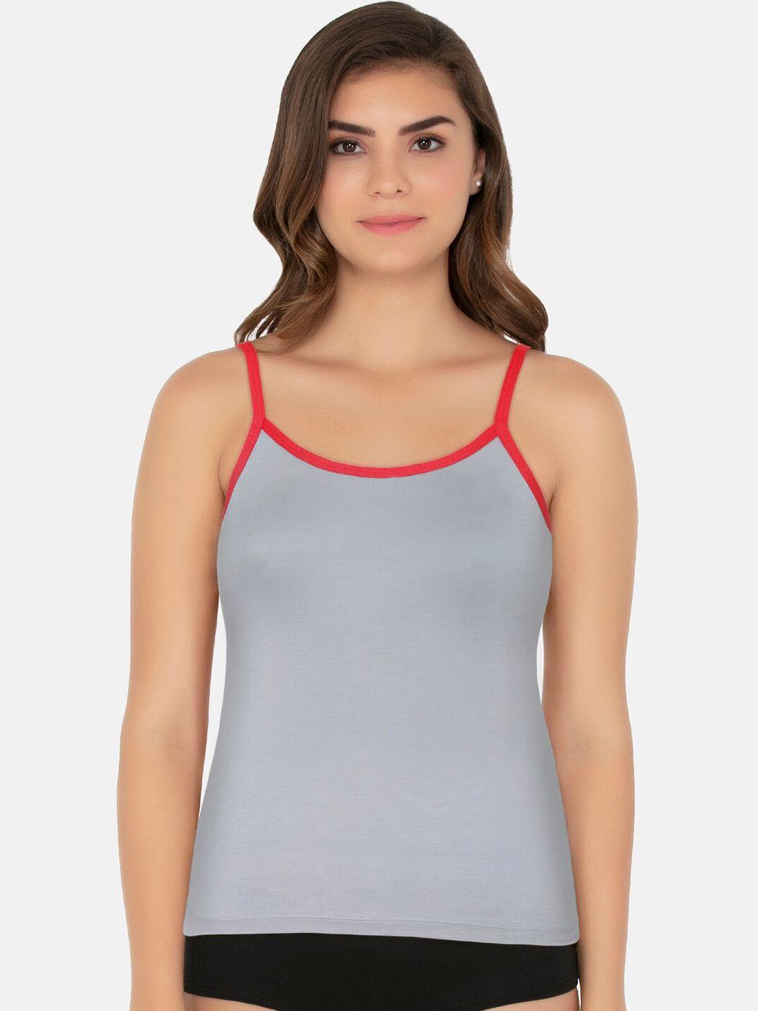 amante women grey solid camisole