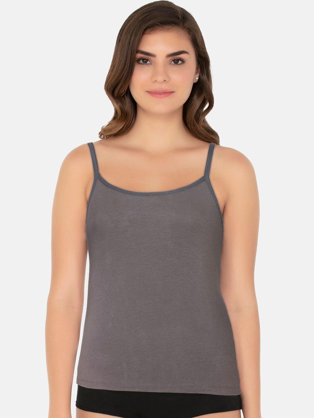 amante women grey solid camisole