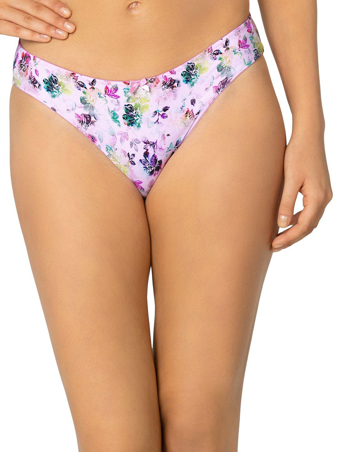 amante women multicoloured printed bikini briefs pan71301