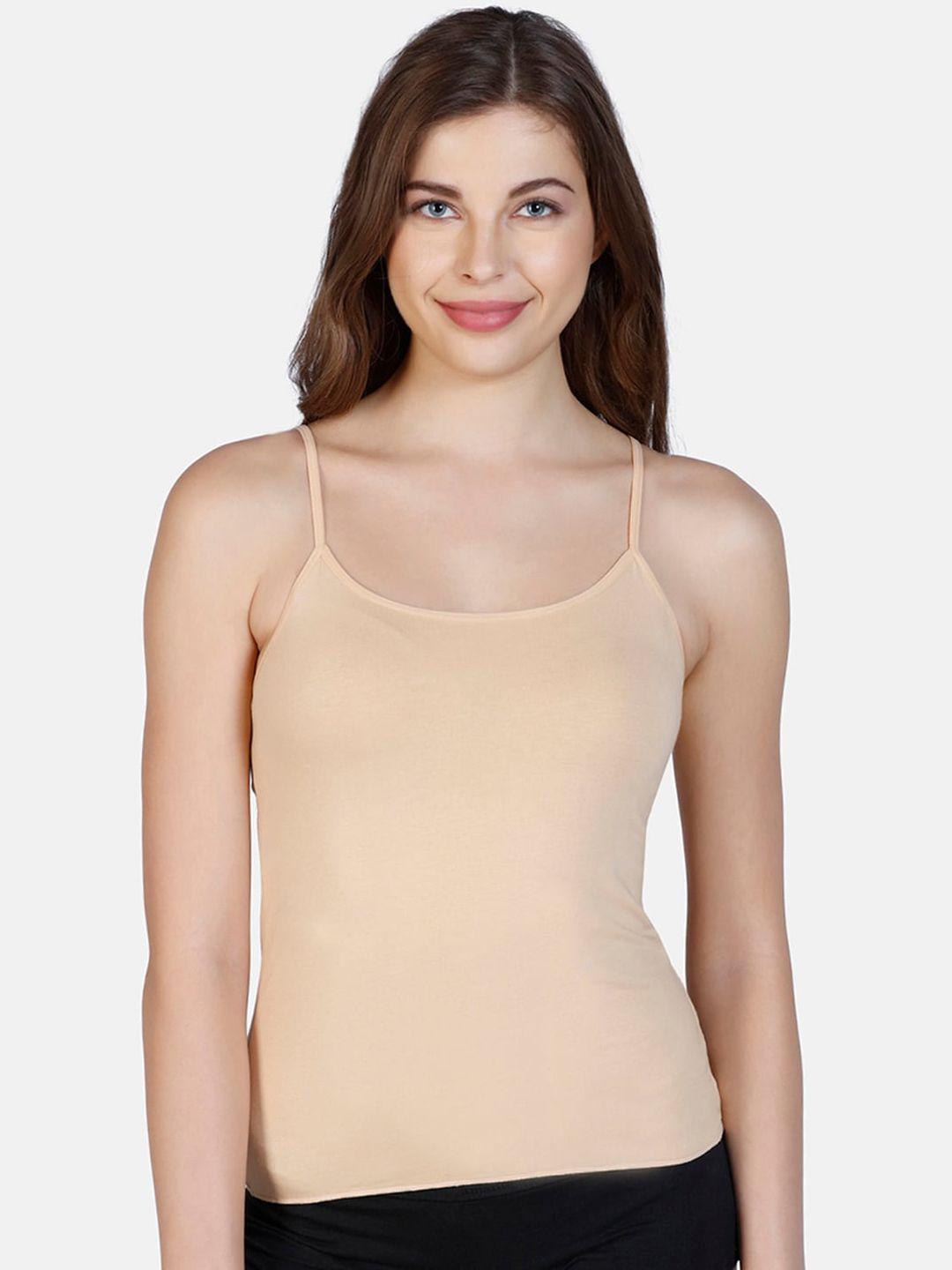 amante women nude-colour solid camisole lin77001