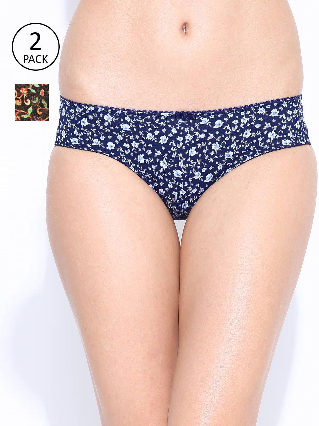 amante women pack of 2 printed briefs