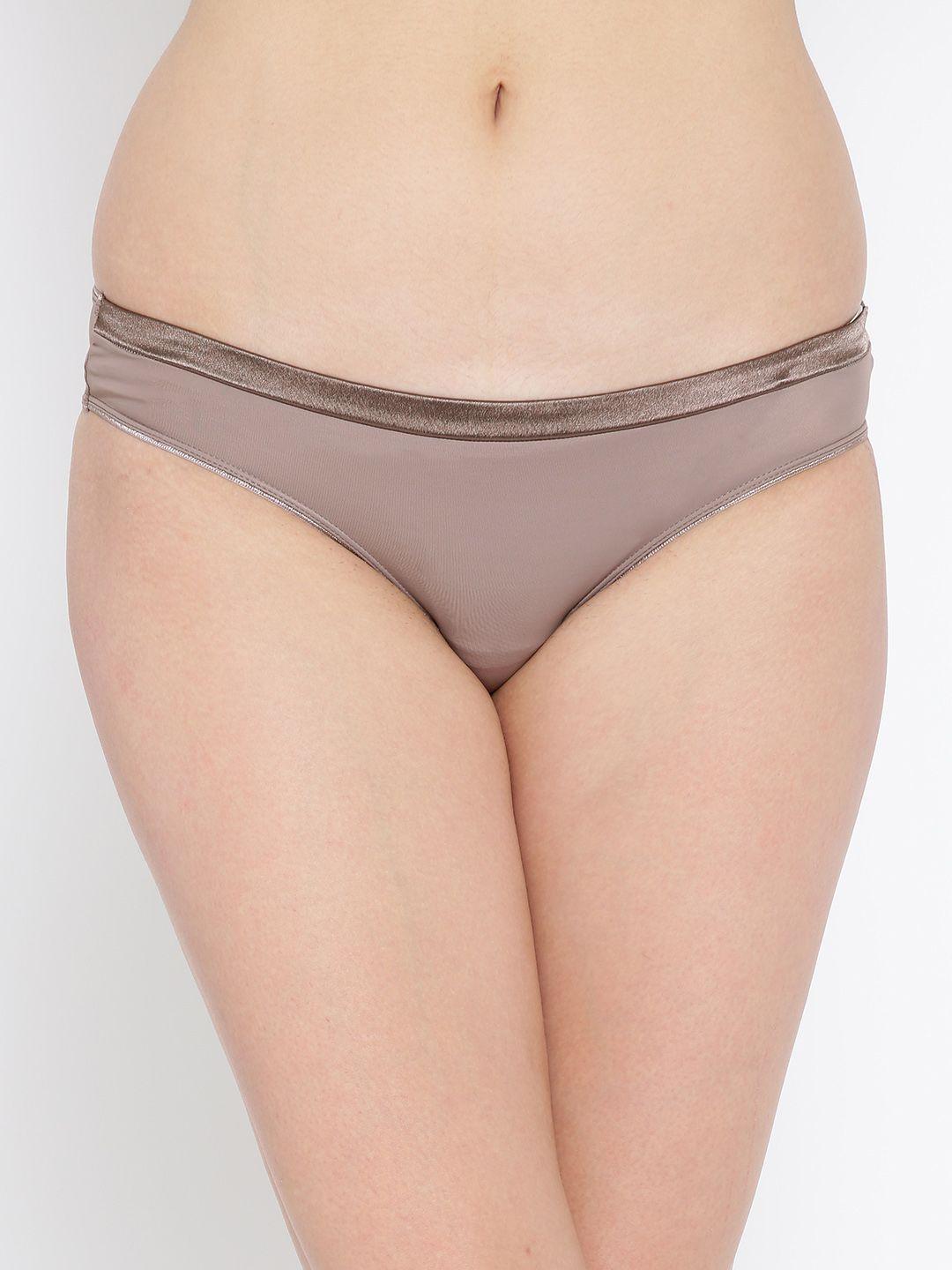 amante women taupe bikini briefs pgse21