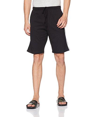 amazon brand - symbol men's regular shorts (ksh17-02_black _large_black_large)