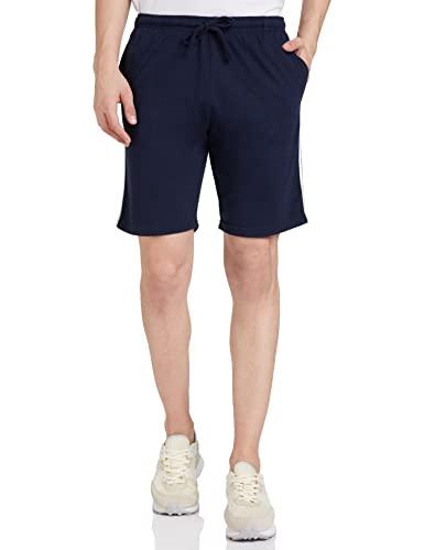 amazon brand - symbol men's regular shorts (ksh17-02_navy_large_navy_large)