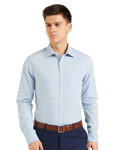 amazon brand - symbol men's solid slim fit full sleeve formal shirt (aw17mfs34_sky_39)