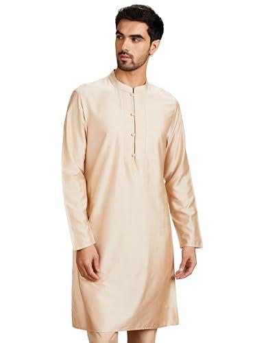 amazon brand - symbol rayon, poly men's kurtas (sy-a22-mna-etk-04_beige_2xl)