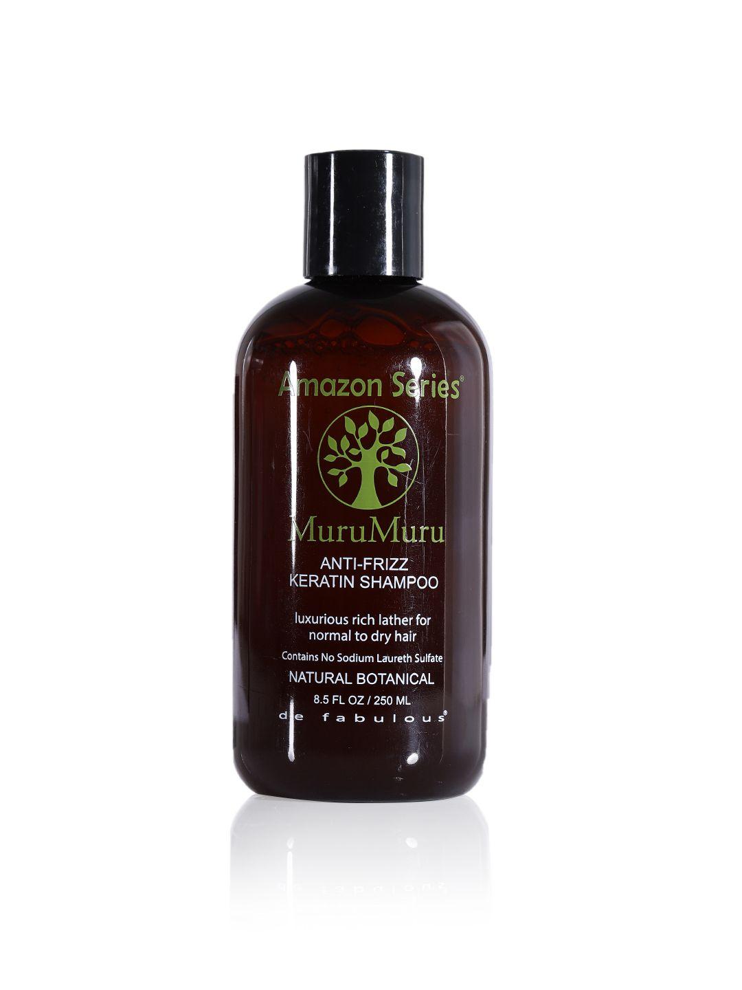 amazon series murumuru anti frizz keratin shampoo 250 ml