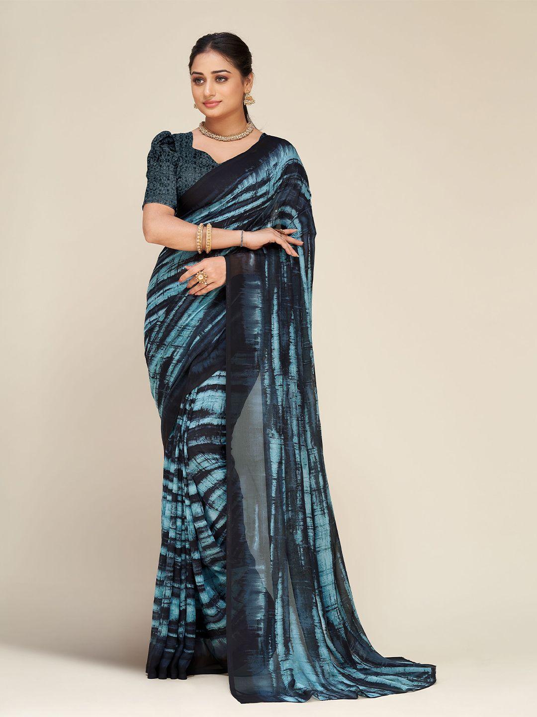 ambuja international tie and dye printed saree