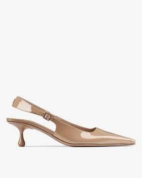 amel leather slingback pumps