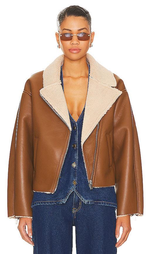 amelia faux leather jacket