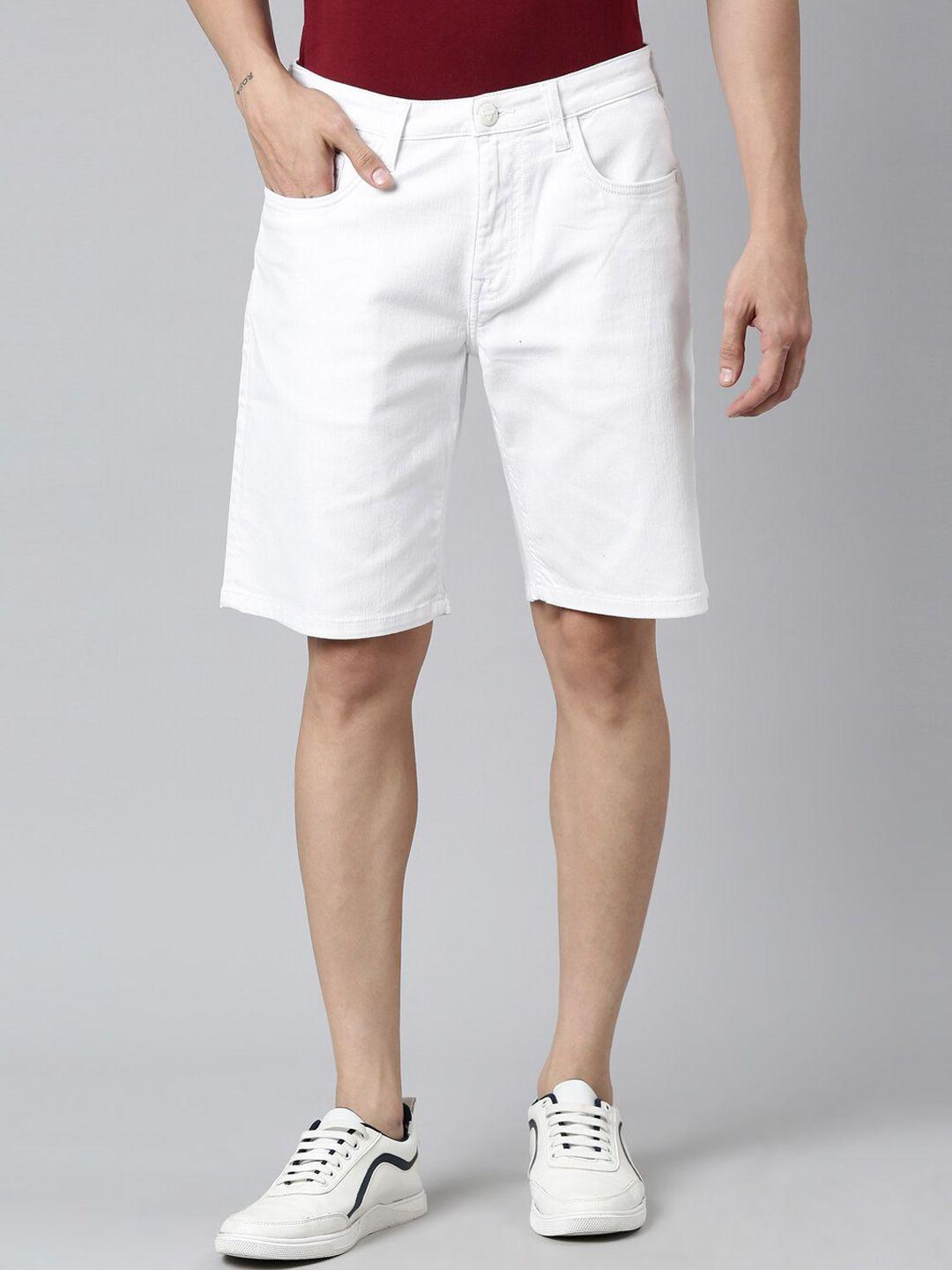 american-bull-men-white-slim-fit-denim-cotton-shorts