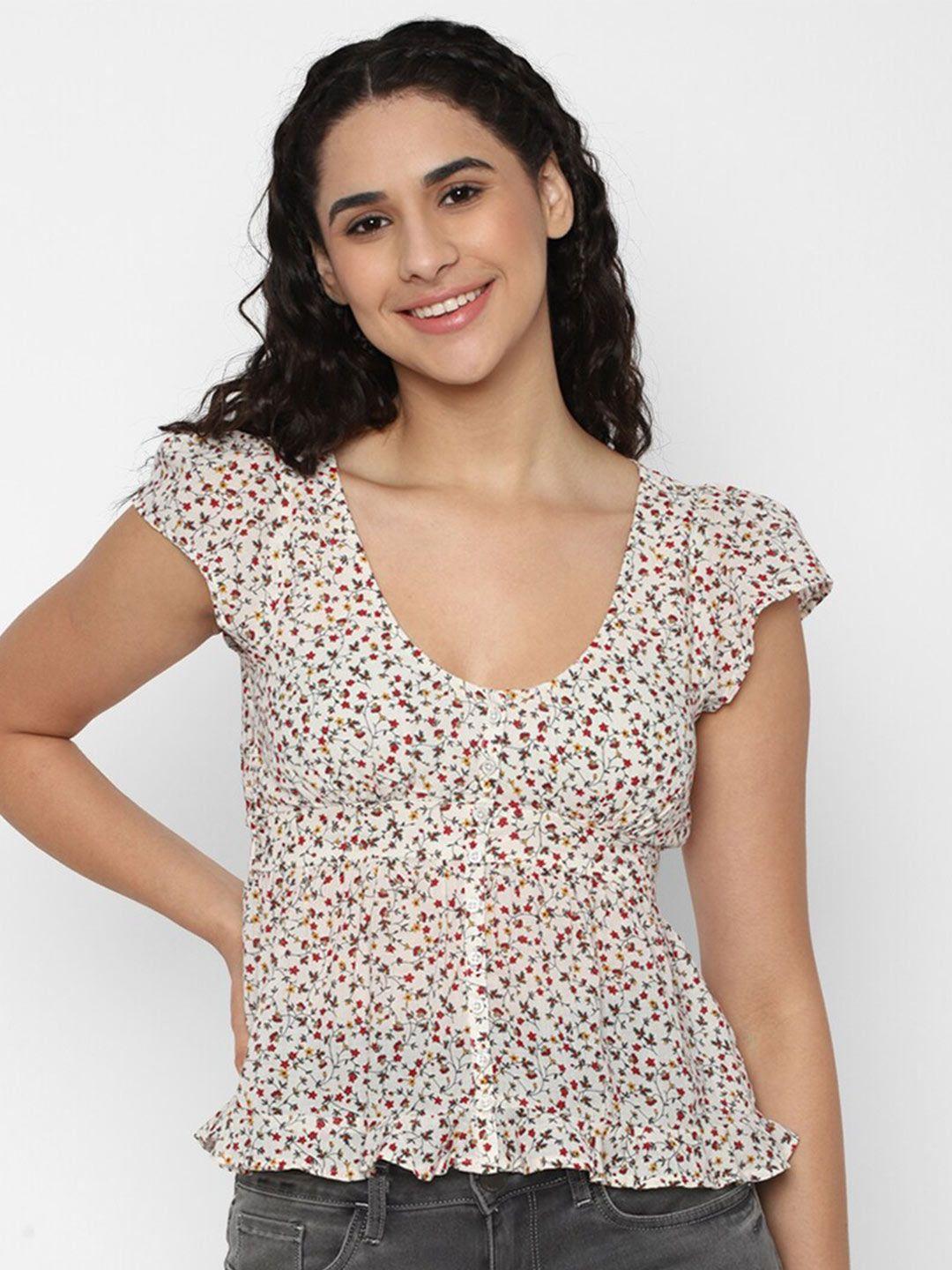 american eagle outfitters floral print top