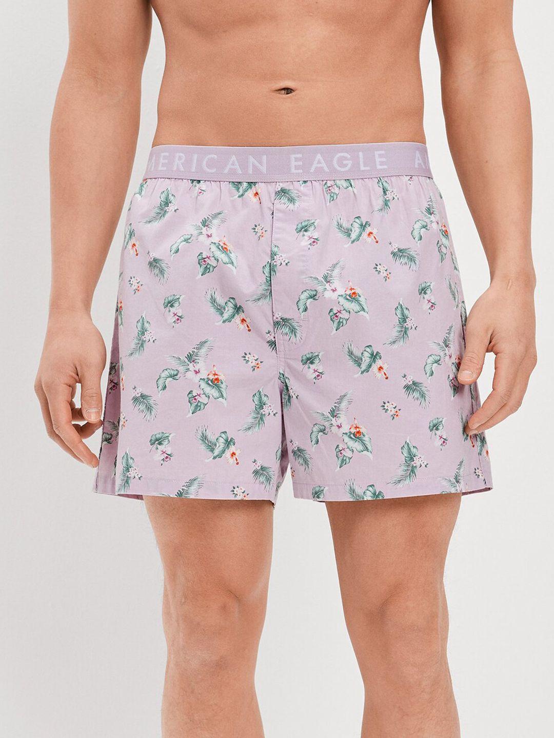 american eagle outfitters floral printed anti-roll boxers wes0230070507