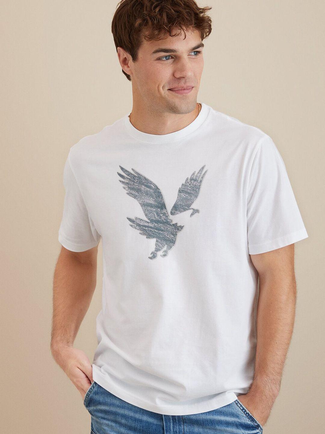 american eagle outfitters graphic printed round neck half sleeves cotton t-shirt