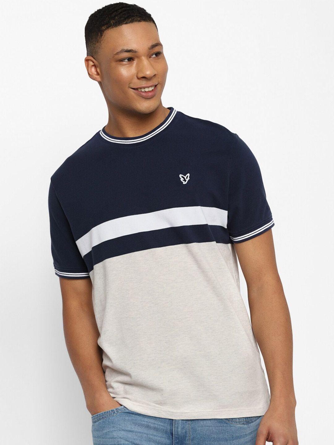 american eagle outfitters men colourblocked slim fit t-shirt